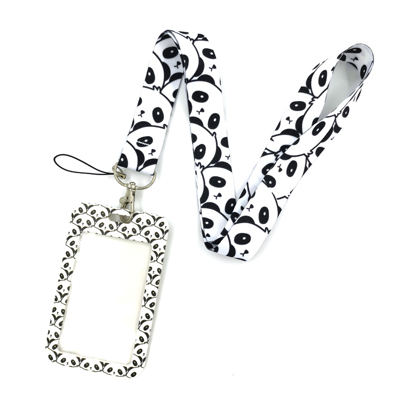 Travel Accessories Gifts For Women - Panda Lanyard Credit Card ID Holder