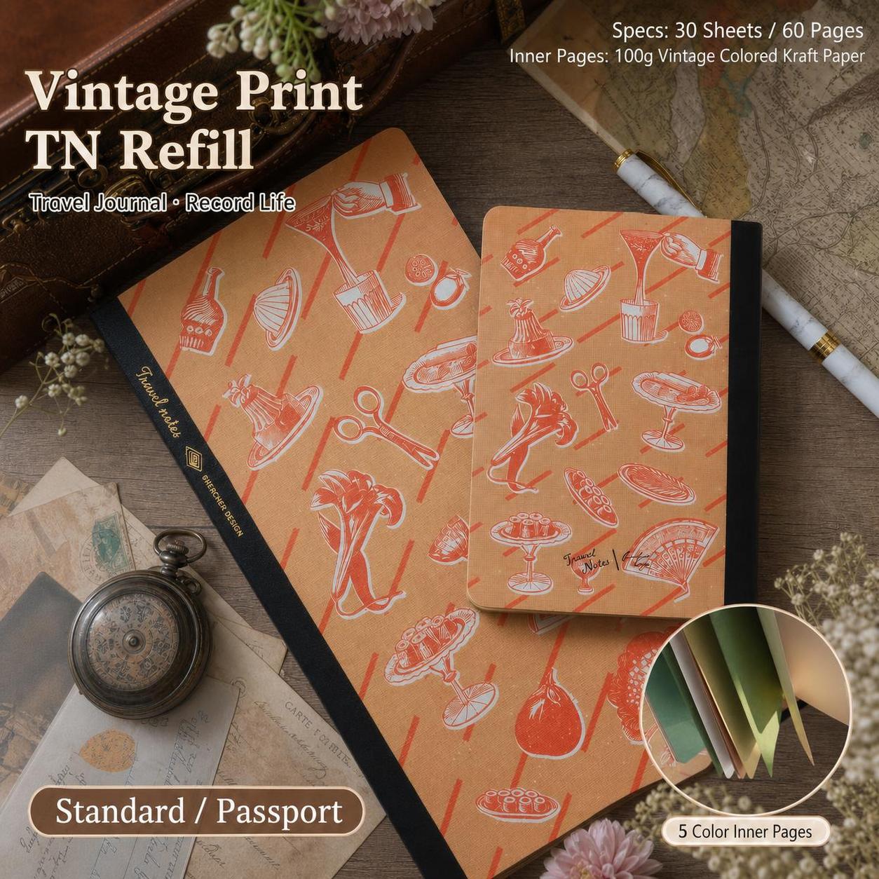 Retro Travelers Notebook Color - Travel Notebook Journal 评论和价格