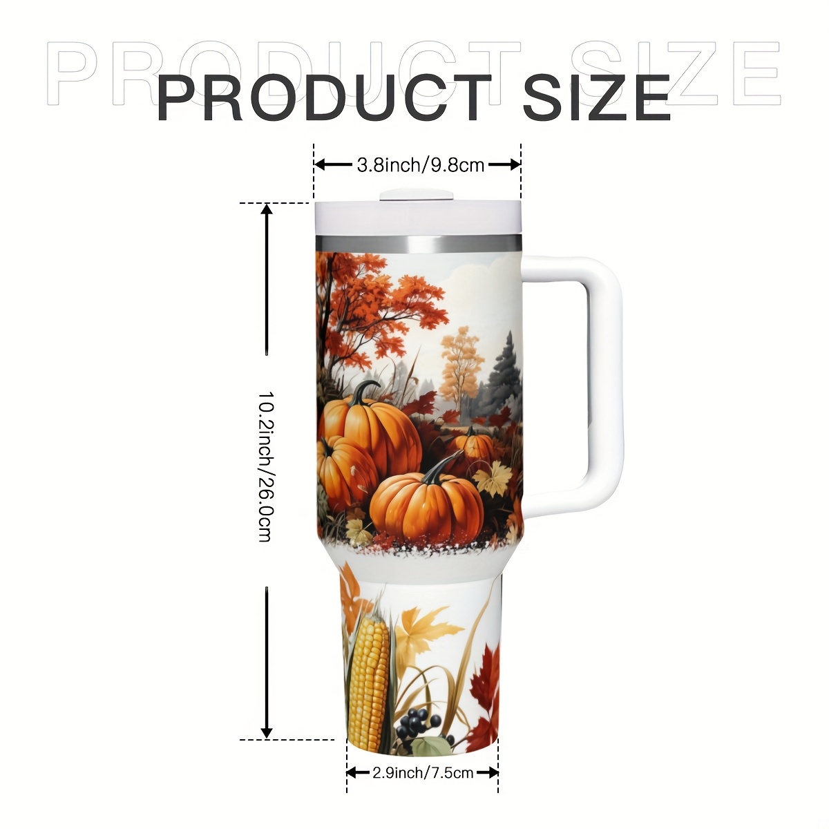 1pc 40oz Autumn Pumpkins Insul - Travel Accessories Ideas 评论和价格