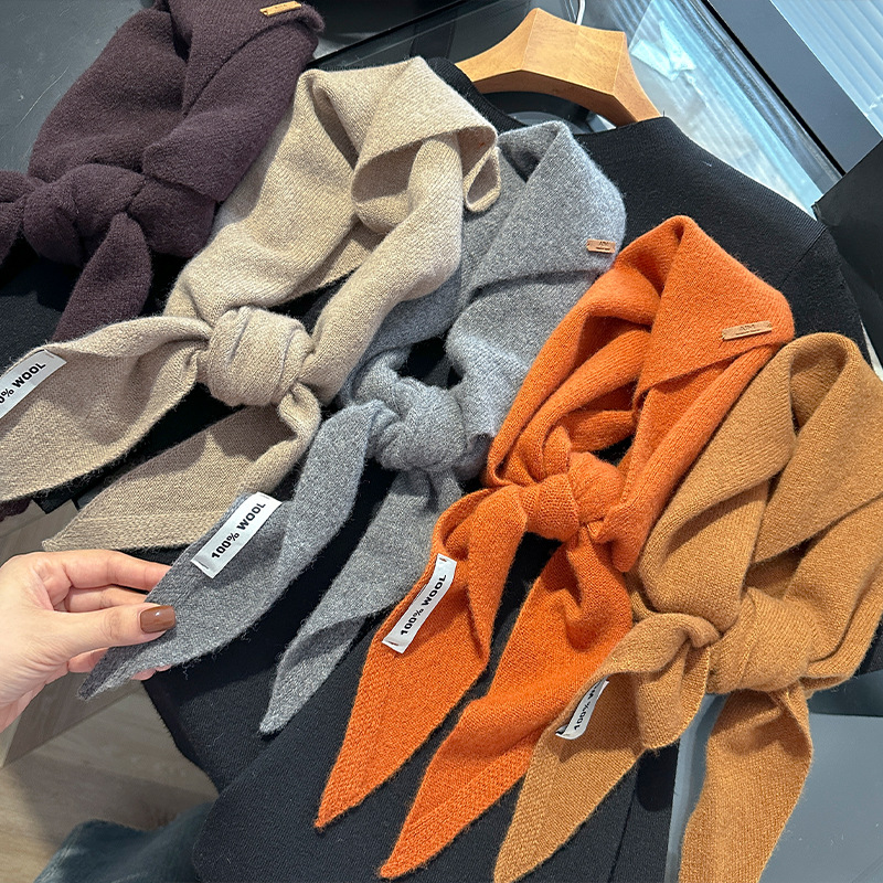 Knitted Scarf Women 100% Wool  - Travel Accessories Neck 评论和价格