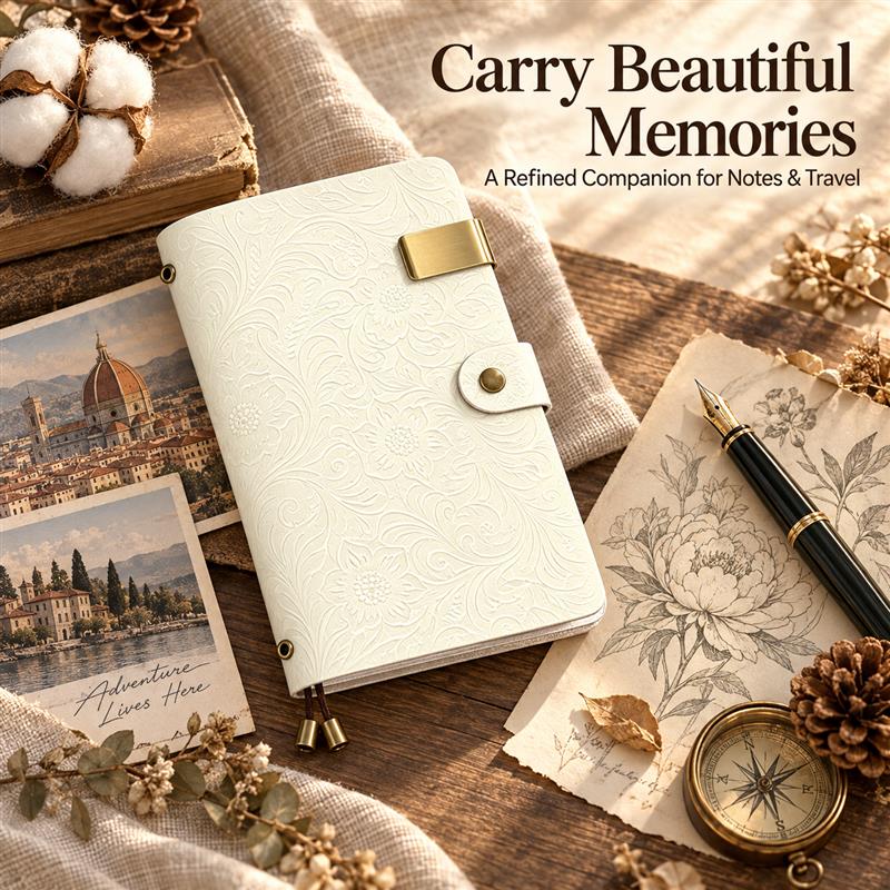 Top Grain Leather A6 Printed T - Travel Notebook Journal 评论和价格
