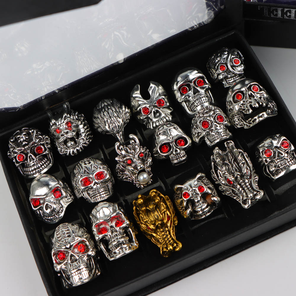 10Pcs/Lot Retro Punk Style Red - Travel Accessories Gifts For Men 评论和价格