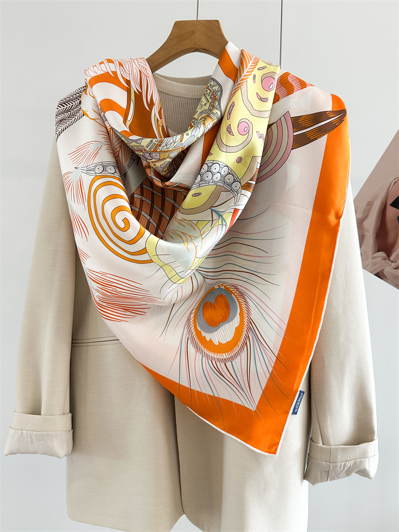 Designer Silk Scarf Women Spri - Travel Accessories Neck 评论和价格