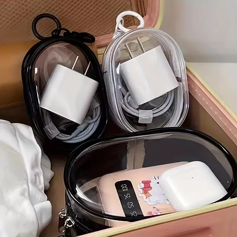 Portable Mini Clear Zipper Sto - Cable Organizer Travel 评论和价格