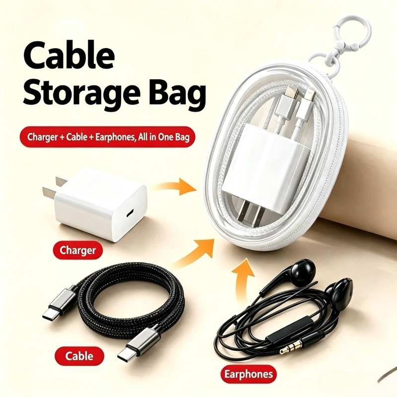 Portable Travel Waterproof Dat - Cable Organizer Travel 评论和价格