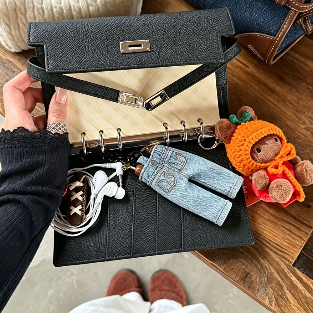 Mini Jeans Denim Fabric Pen Ho - Travel Notebook Journal 评论和价格