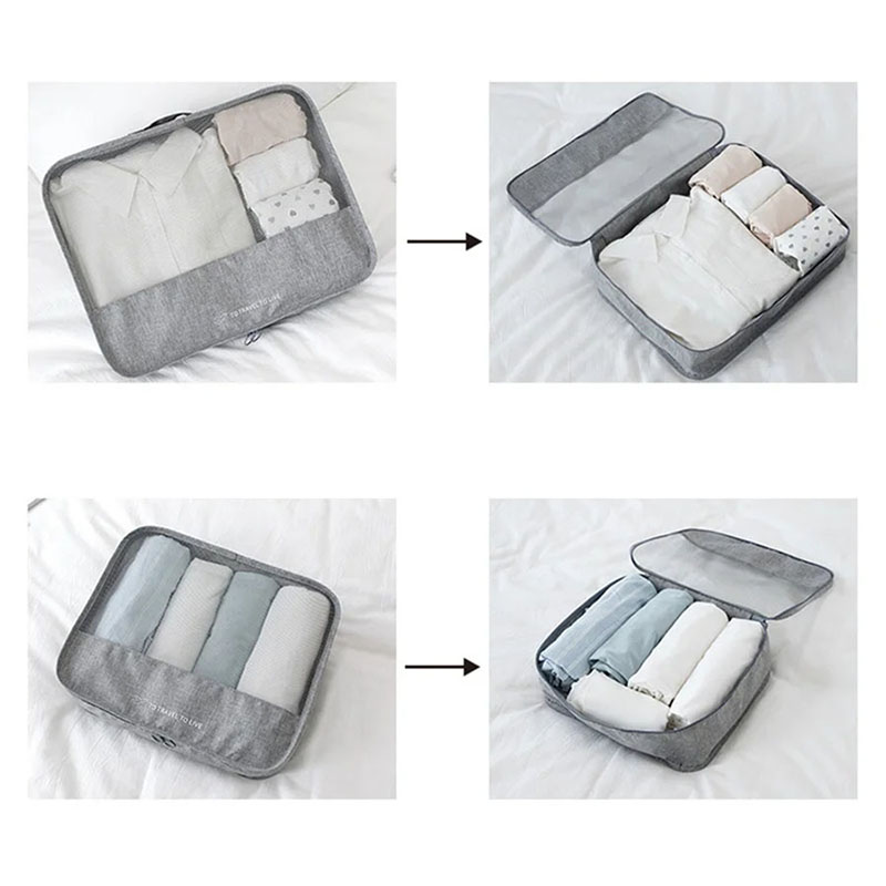 7 Piece Travel Packing Cubes S - Travel Accessories Kit For Women 评论和价格