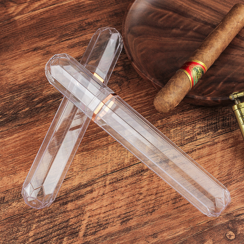 Acrylic Travel Cigar Tube Fash - Travel Accessories Case 评论和价格