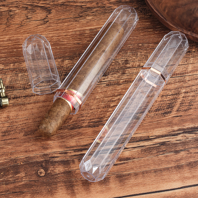 Acrylic Travel Cigar Tube Fash - Travel Accessories Case 评论和价格