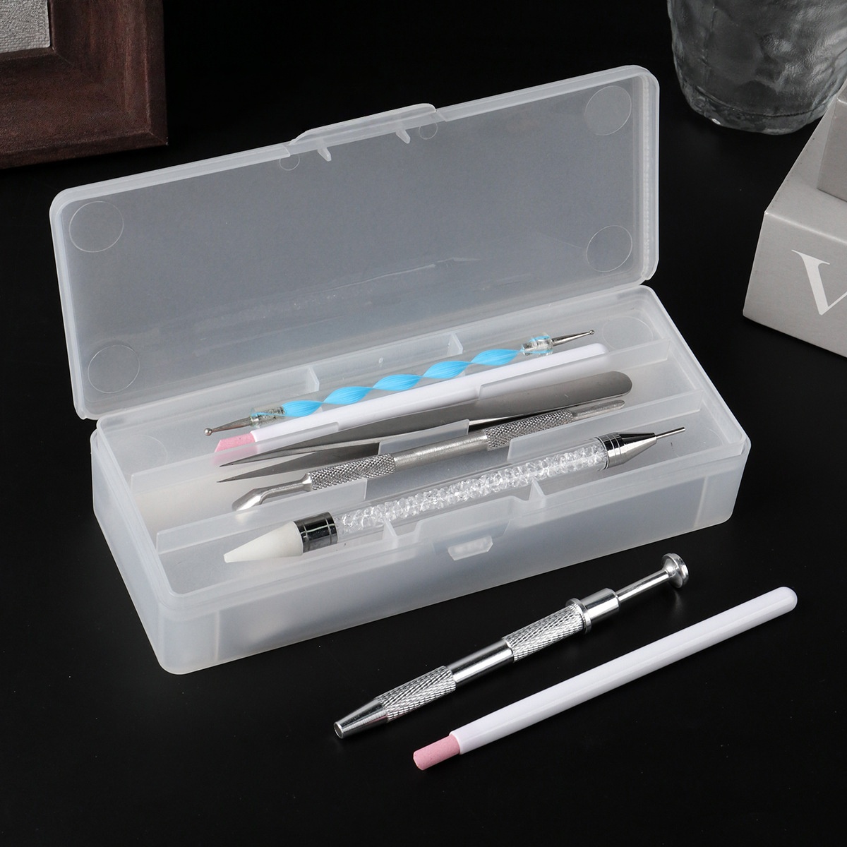 Transparent Nail Studio Set Na - Travel Accessories Box 评论和价格