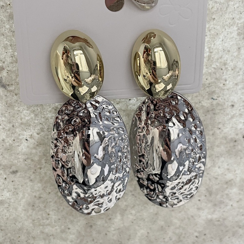 Metal Oval Drop Earrings for W - Travel Accessories Dropshipping 评论和价格