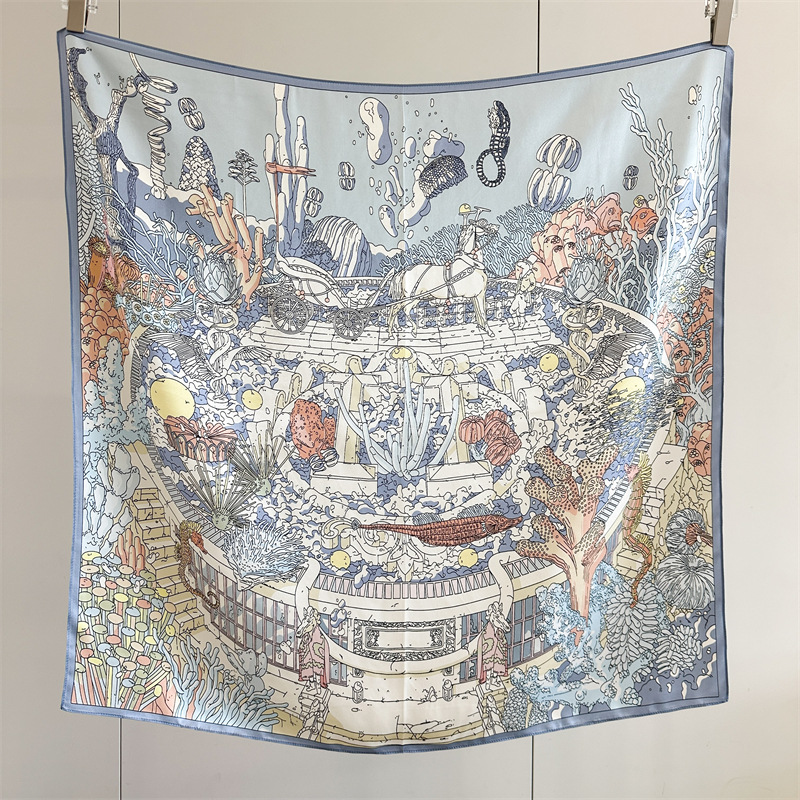12MM Satin Silk Scarf Women 90 - Travel Accessories Gifts For Women 评论和价格