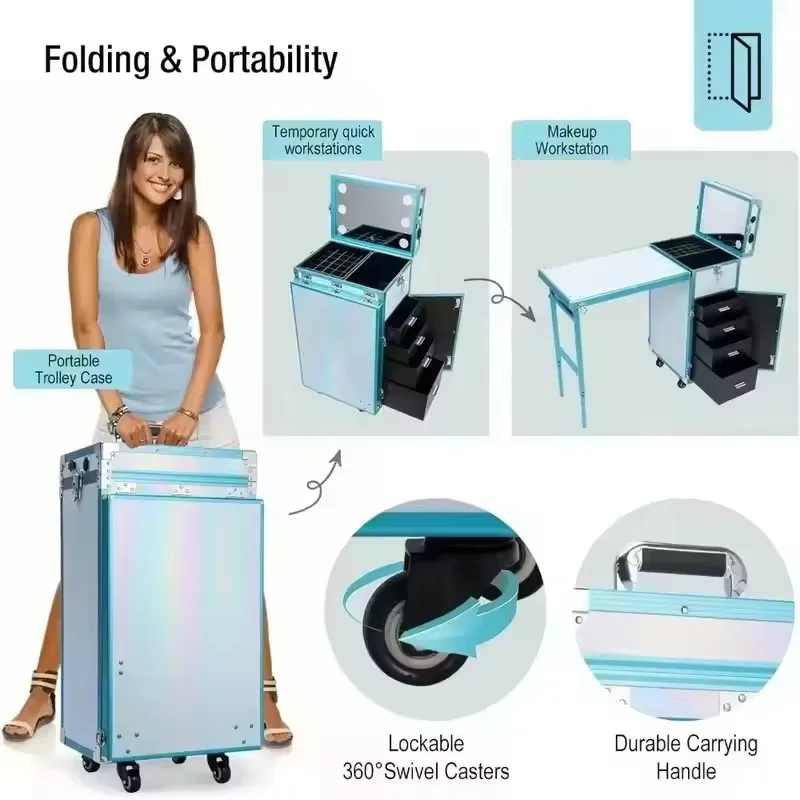 NEW Foldable Rolling Manicure  - Travel Accessories In Train 评论和价格