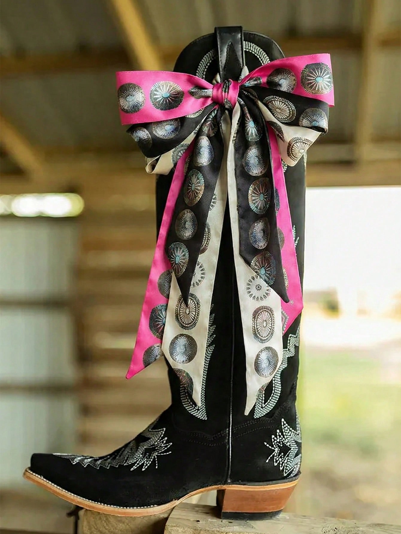 1pc Western Style Cowgirl Scar - Travel Accessories Neck 评论和价格