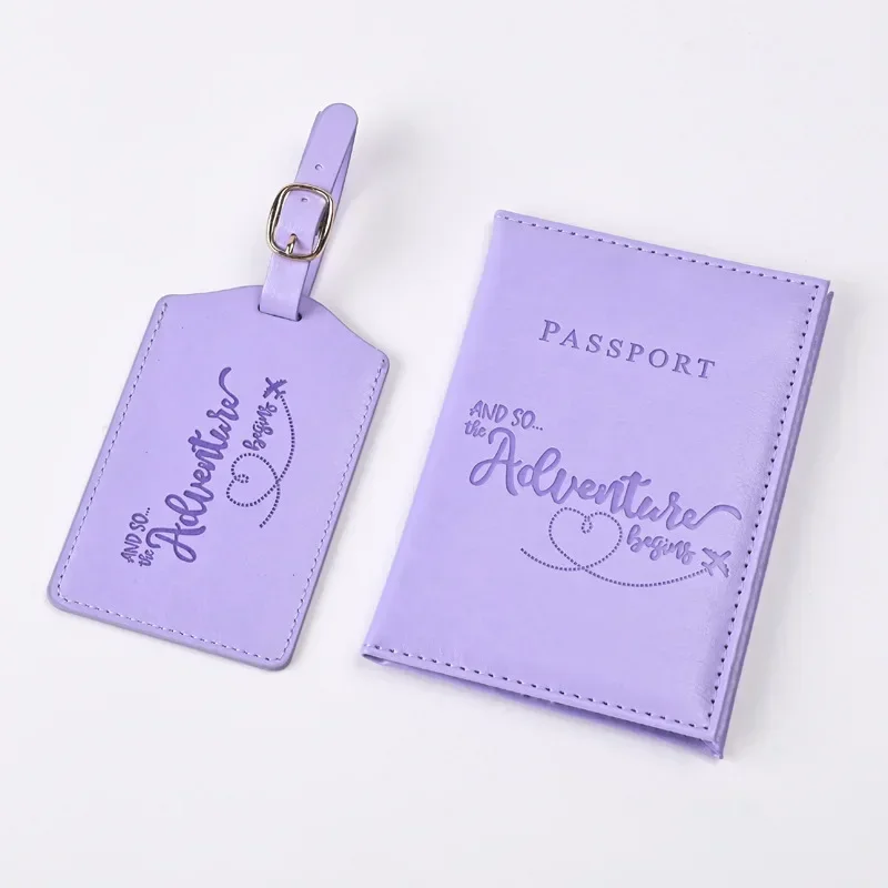 New Purple PU Leather Passport - Travel Accessories Gear 评论和价格
