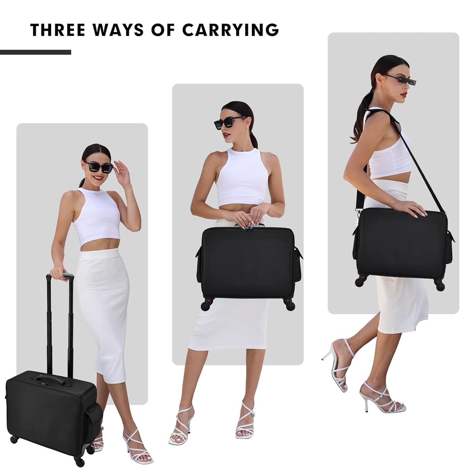 Salon Rolling Makeup Case Trai - Travel Accessories In Train 评论和价格
