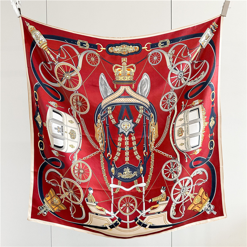 12MM Soft Silk Scarf Women 90C - Travel Accessories Gifts For Women 评论和价格