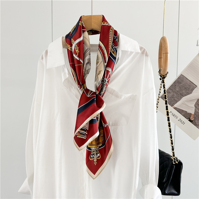 12MM Soft Silk Scarf Women 90C - Travel Accessories Gifts For Women 评论和价格