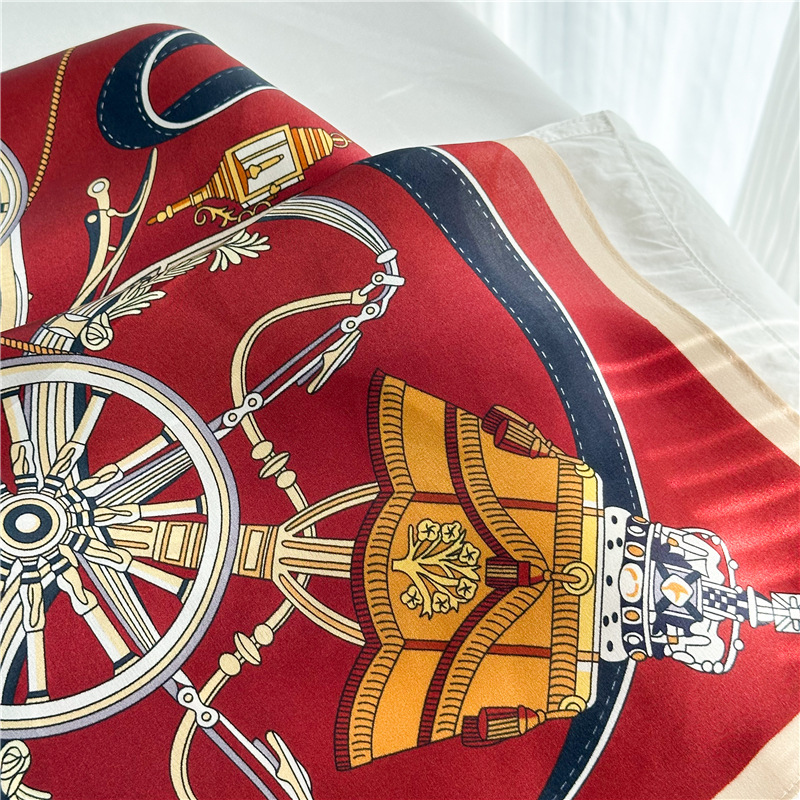 12MM Soft Silk Scarf Women 90C - Travel Accessories Gifts For Women 评论和价格