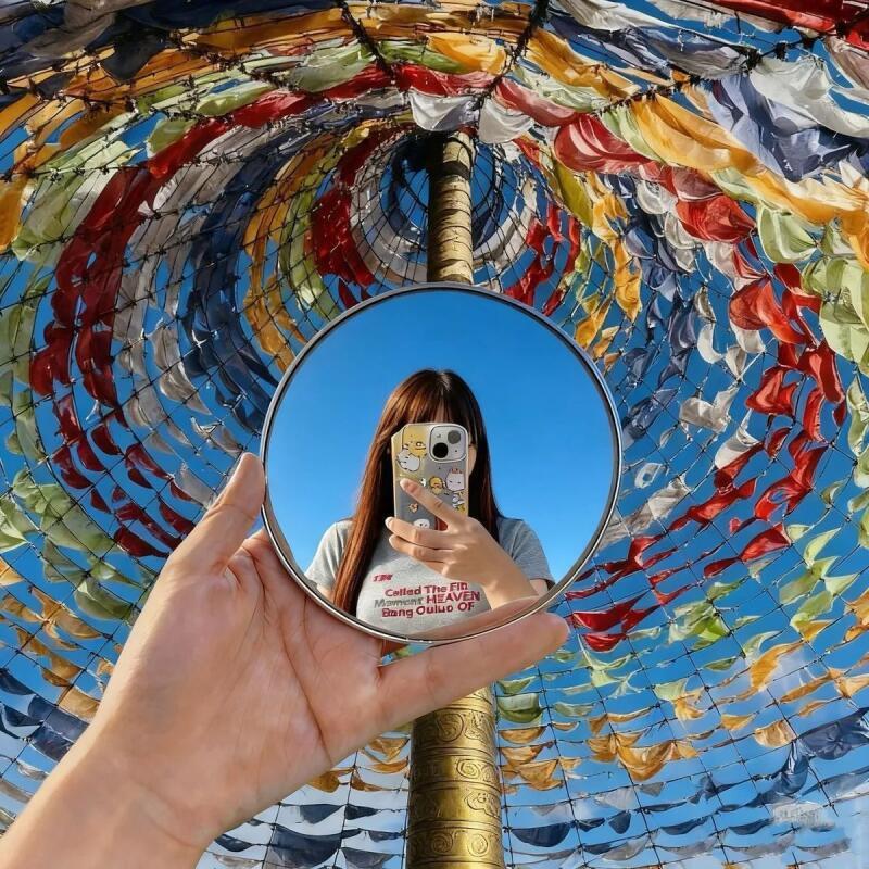 Handheld Selfie Mirror Portabl - Travel Accessories Gadget 评论和价格
