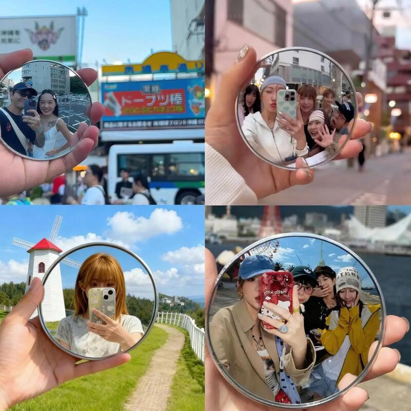 Handheld Selfie Mirror Portabl - Travel Accessories Gadget 评论和价格