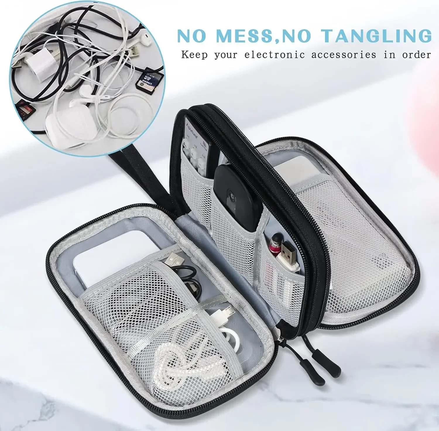 Travel Cable Bag Portable Digi - Travel Accessories Box 评论和价格