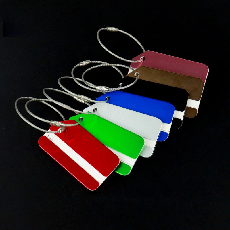 1pc Aluminum Alloy Luggage Tag - Travel Accessories In Train 评论和价格