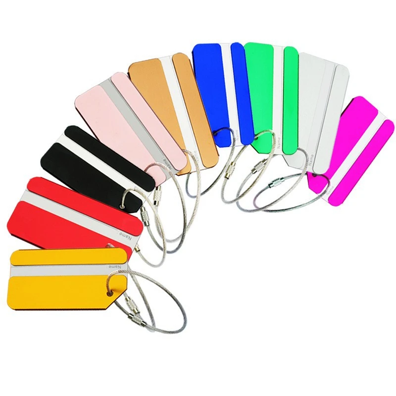 1pc Aluminum Alloy Luggage Tag - Travel Accessories In Train 评论和价格