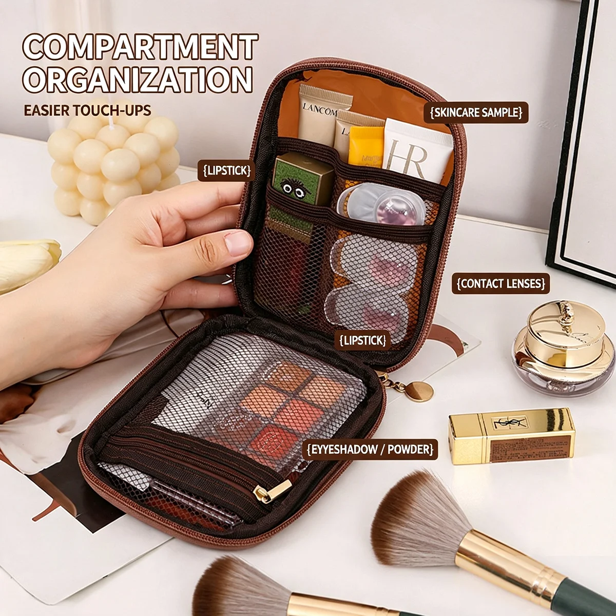 Transparent Portable Cosmetic  - Cable Organizer Travel 评论和价格