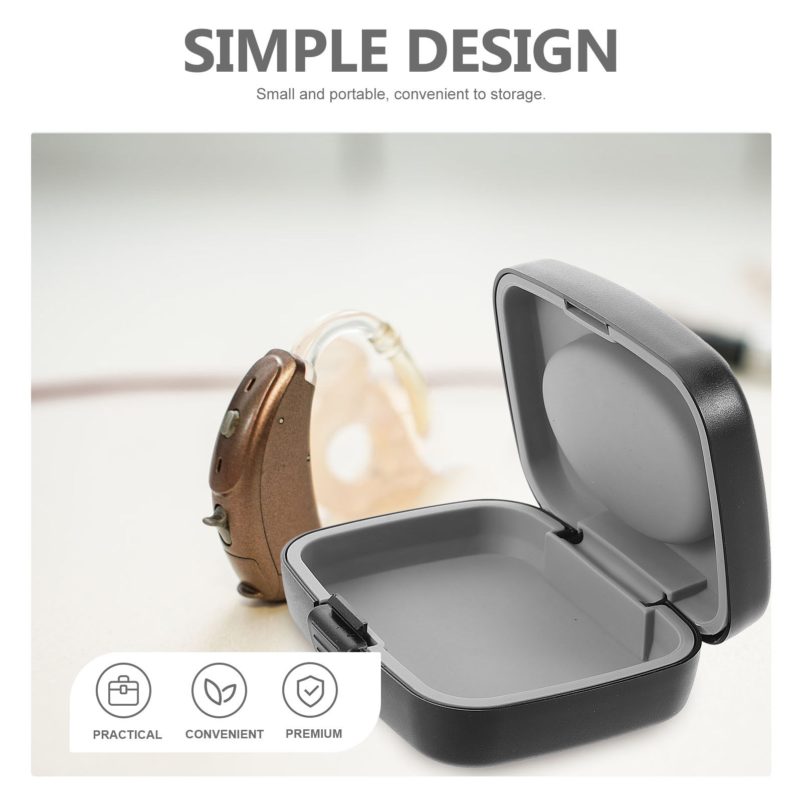 Compact Waterproof Hearing Aid - Travel Accessories Box 评论和价格