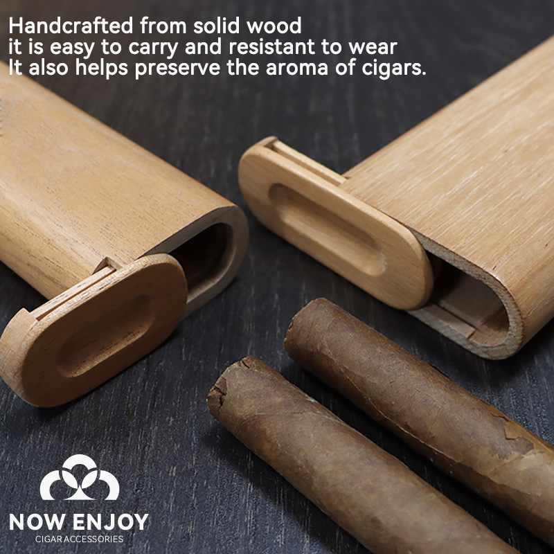 Portable Cigar Case Natural Ce - Travel Accessories Case 评论和价格