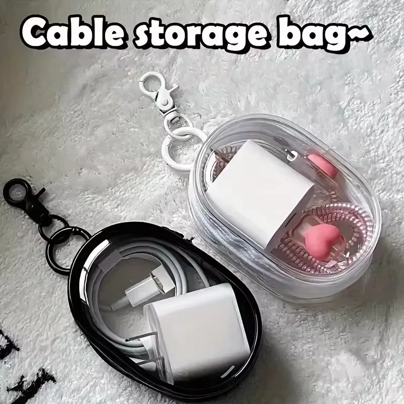 Portable Mini Clear Zipper Sto - Cable Organizer Travel 评论和价格