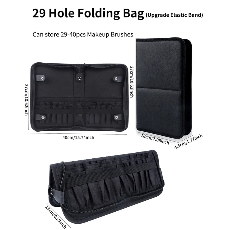 29/23 Holes Foldable Makeup Br - Travel Accessories Organizer Case 评论和价格