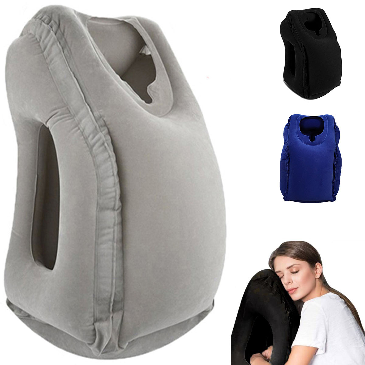 Inflatable Travel Pillow,Trave - Travel Accessories Long Flight 评论和价格