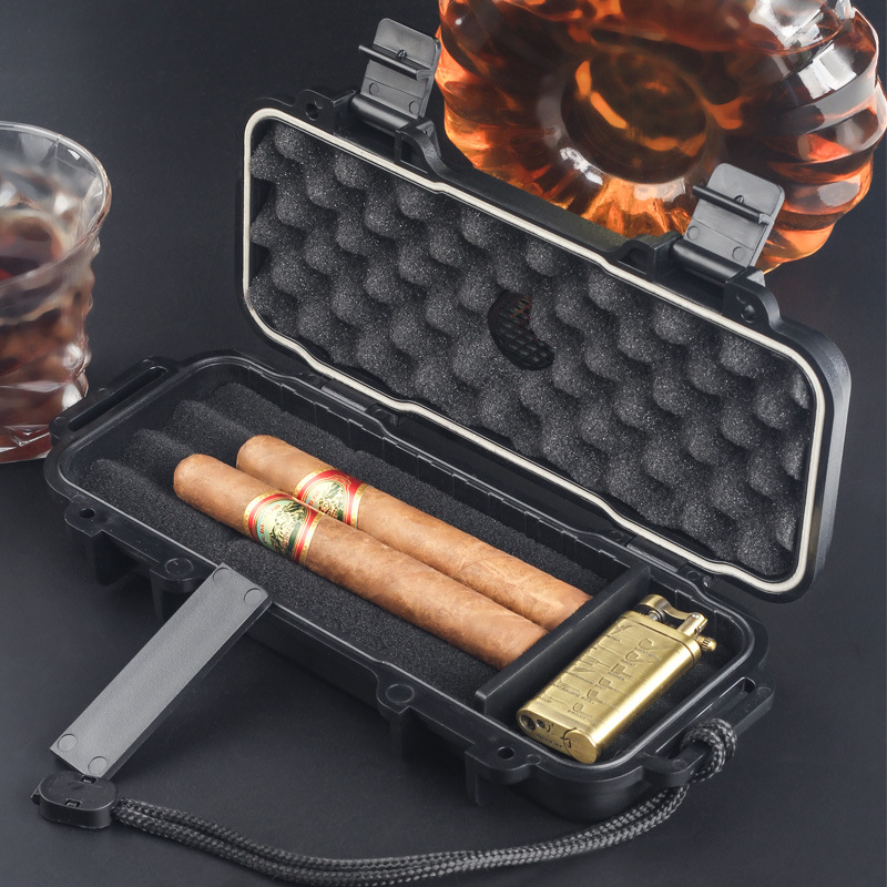 Portable Cigar Humidor With Hu - Travel Accessories Gifts For Men 评论和价格