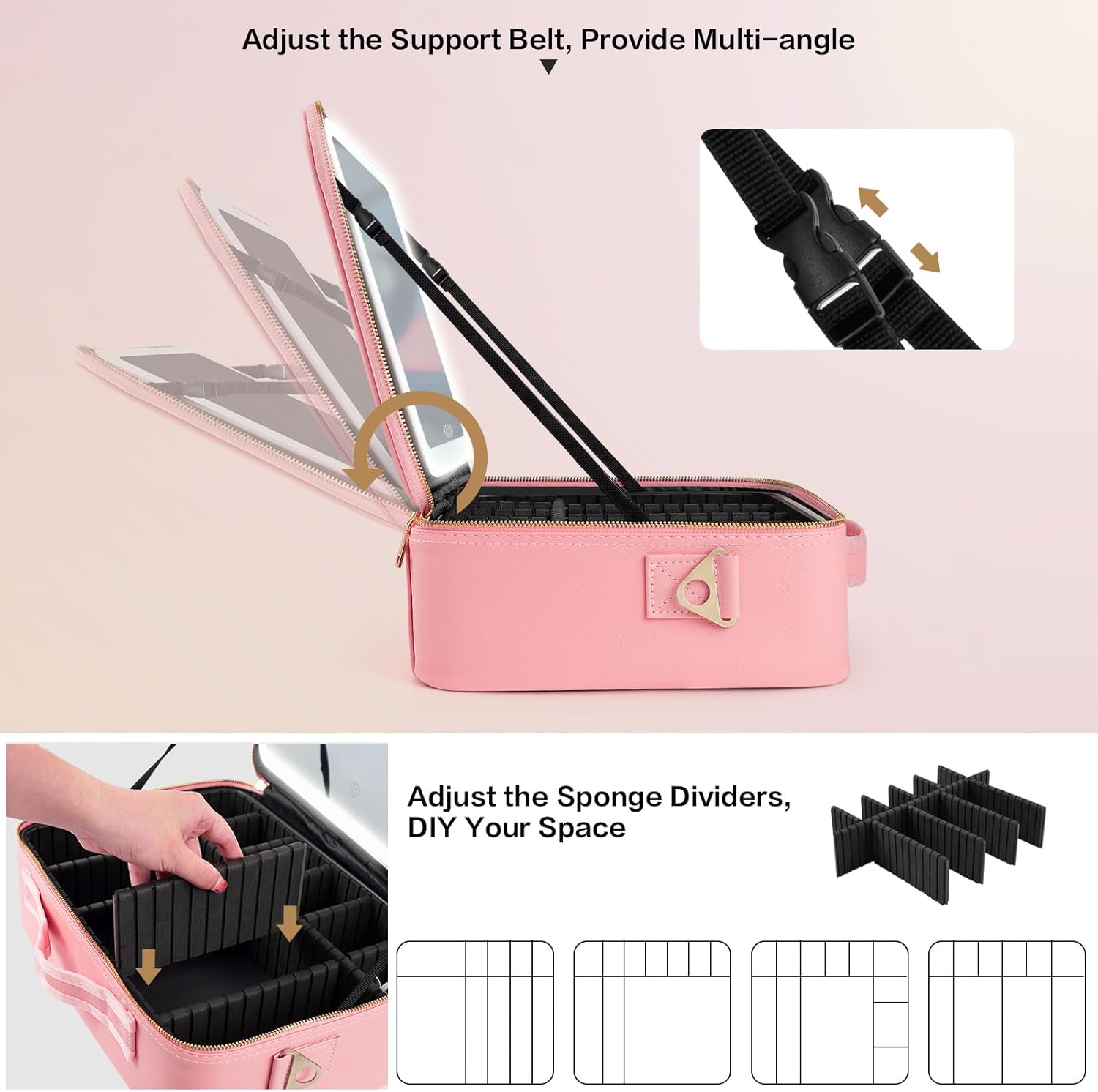 Large Capacity Makeup Bag 15'' - Travel Accessories Case 评论和价格