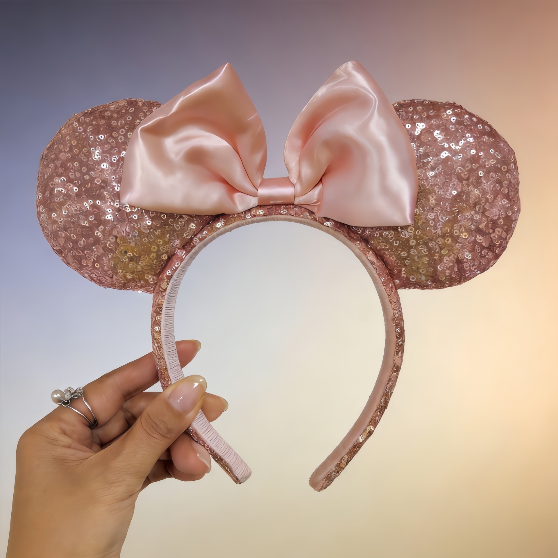 Champagne Mouse Headband Bow H - Travel Accessories Disney 评论和价格